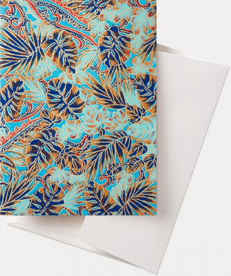 GC Greeting Cards Tropical Foliage/blue (12)