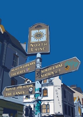 PT North Laine Sign - Frances Ibbitson (A3)