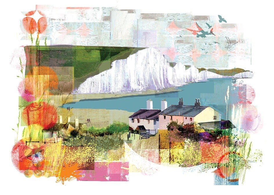 GC  Sarah Jones Cuckmere Haven Greetings Card