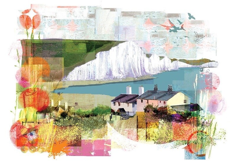 GC  Sarah Jones Cuckmere Haven Greetings Card