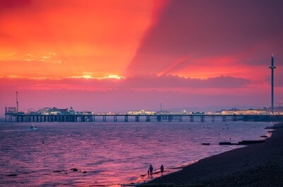 GC Vibrant Sunset over Palace Pier