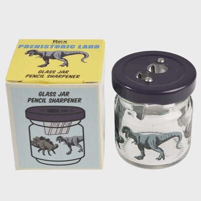 ST Glass jar pencil sharpener - Prehistoric Land (12)