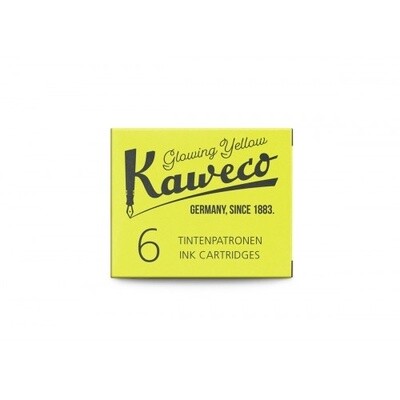 RE Kaweco Ink Cartridges 6 Pcs Glowing Yel