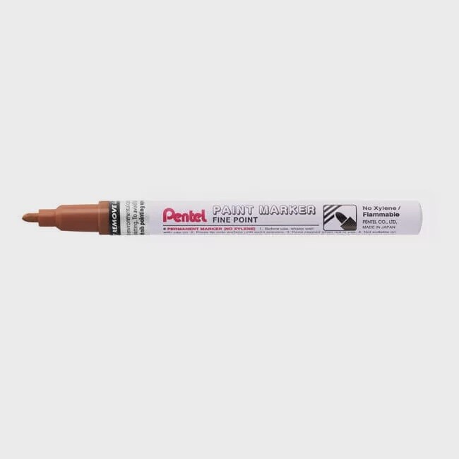 PE Pentel Metallic Paint Pen Brown (12)