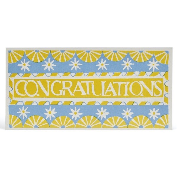 GC LONG CARD CONGRATULATIONS PATTERN