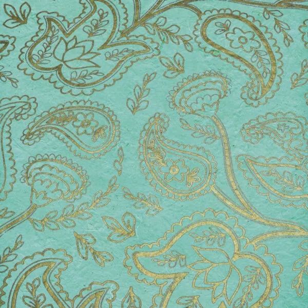 GW Paisley Lokta (25), COLOUR: Aqua