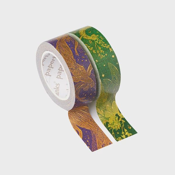 WT Paperblanks Washi Tape Mixed Pack of 2, PATTERN: Olive Fairy/Violet Fairy