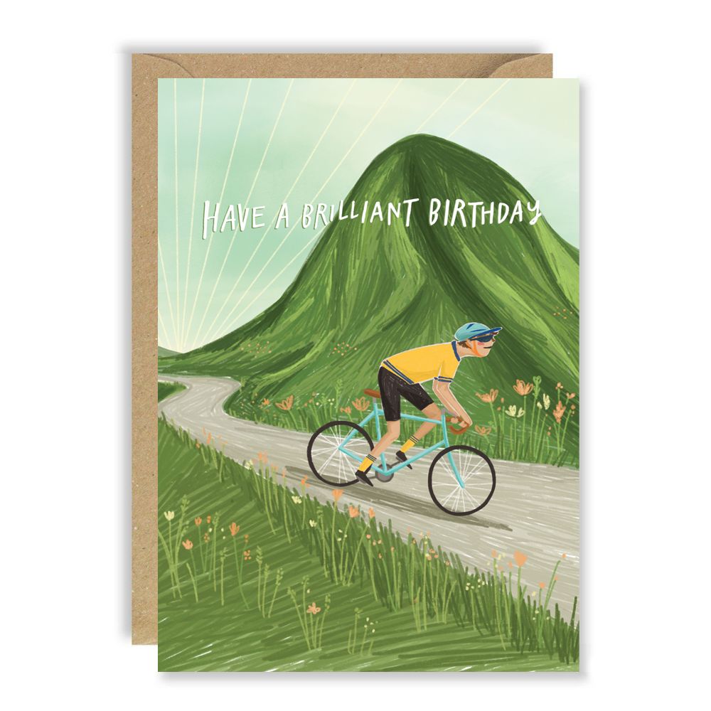 GC Cycling Guy bday Greeting Card