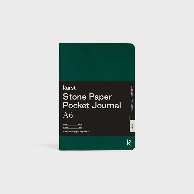 NB Karst Stone Paper A6 Pocket Journal - various colours, COLOUR: Forest