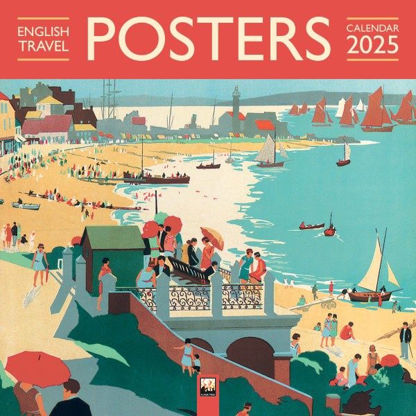 CA 2025 Wall Calendar English Travel Posters