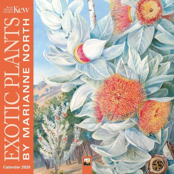 CA 2025 Wall Calendar Kew Gardens: Marianne North Exotic Plants