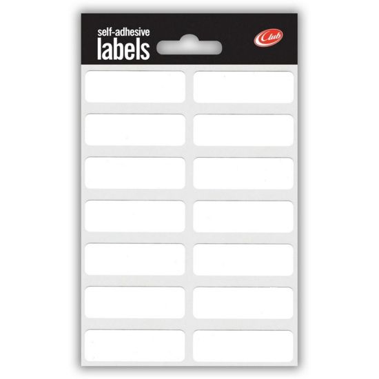 ST White Sticky Labels 12x38mm