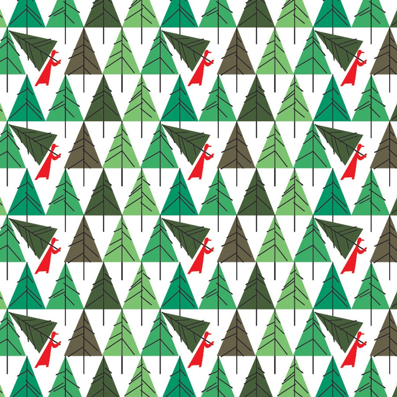 GRo Charley Harper: Perfect Tree Designer Roll Wrap