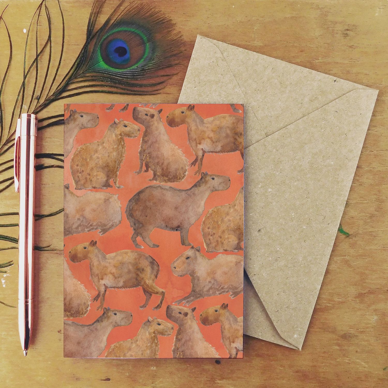GC Chill of Capybaras Greetings Card