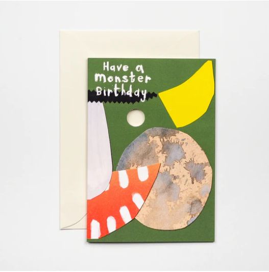 GC Monster Birthday Mask Greetings Card