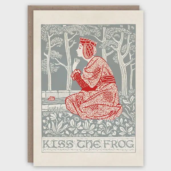 GC Kiss The Frog Greeting  Card