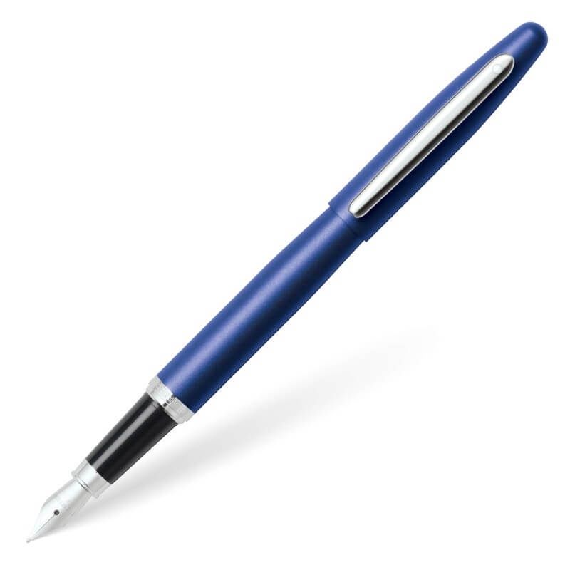 FP Sheaffer VFM Neon Blue Fountain Pen with Fine Nib