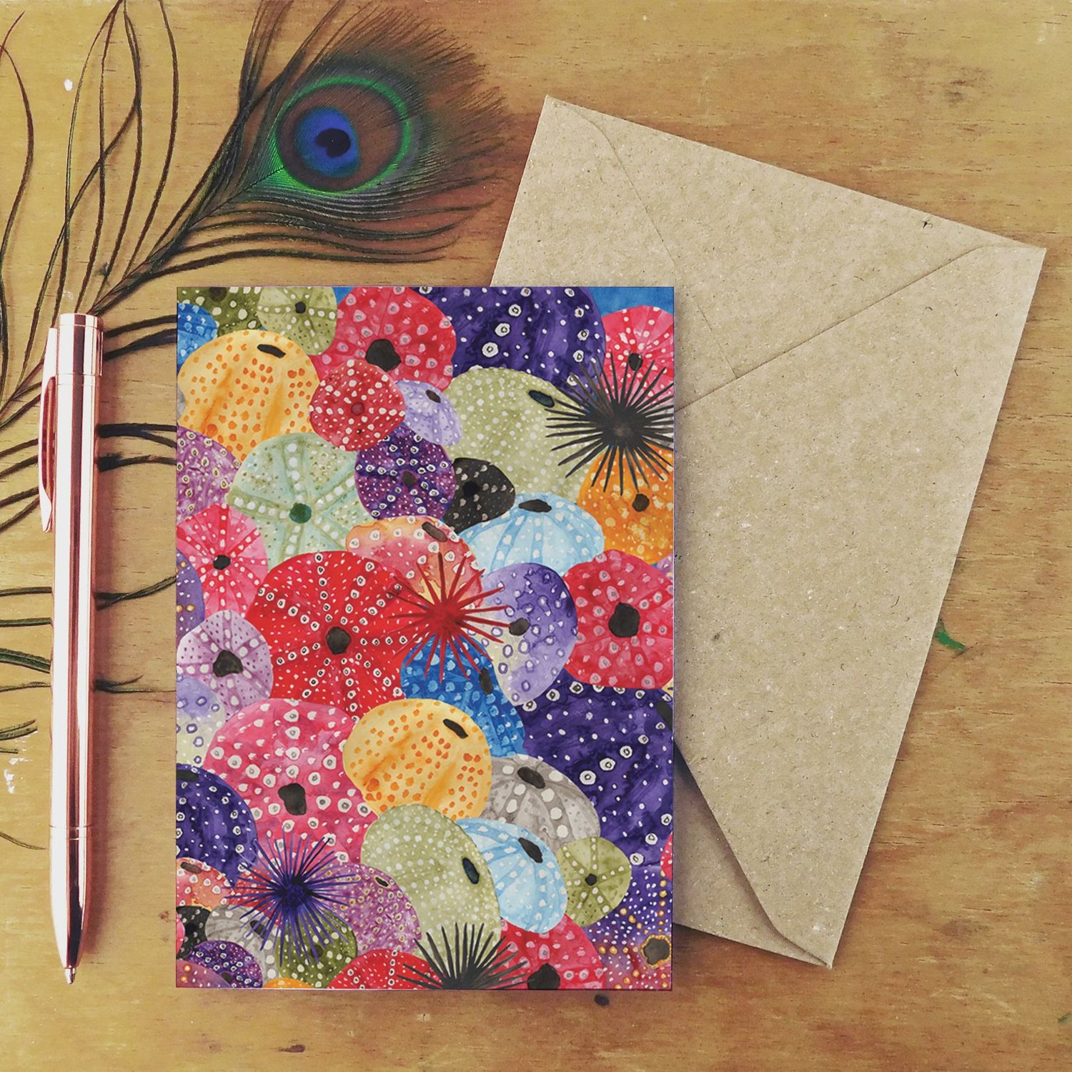 GC Echinozoa Urchin Greetings Card