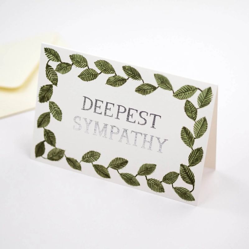 GC Deepest Sympathy Foiled Greetings Card