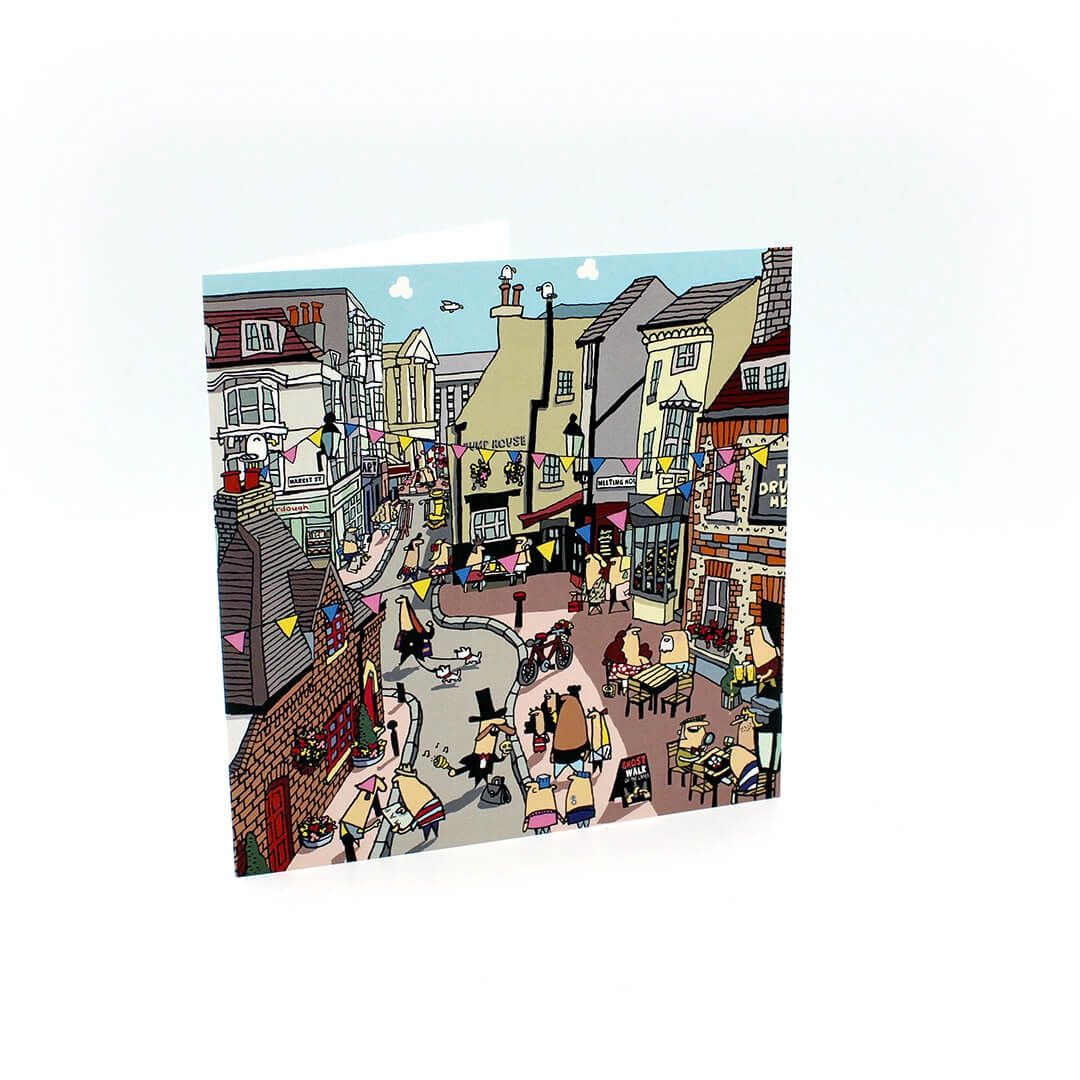 Lisa Holdcroft The Lanes Greeting Card