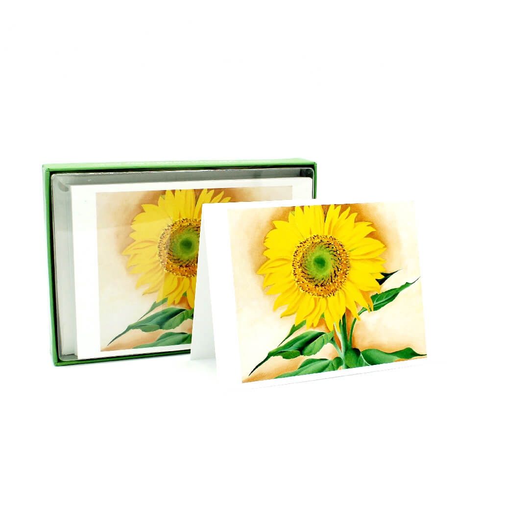 Georgia O&#39;Keeffe Sunflower from Maggie Notecards (Pack 10)