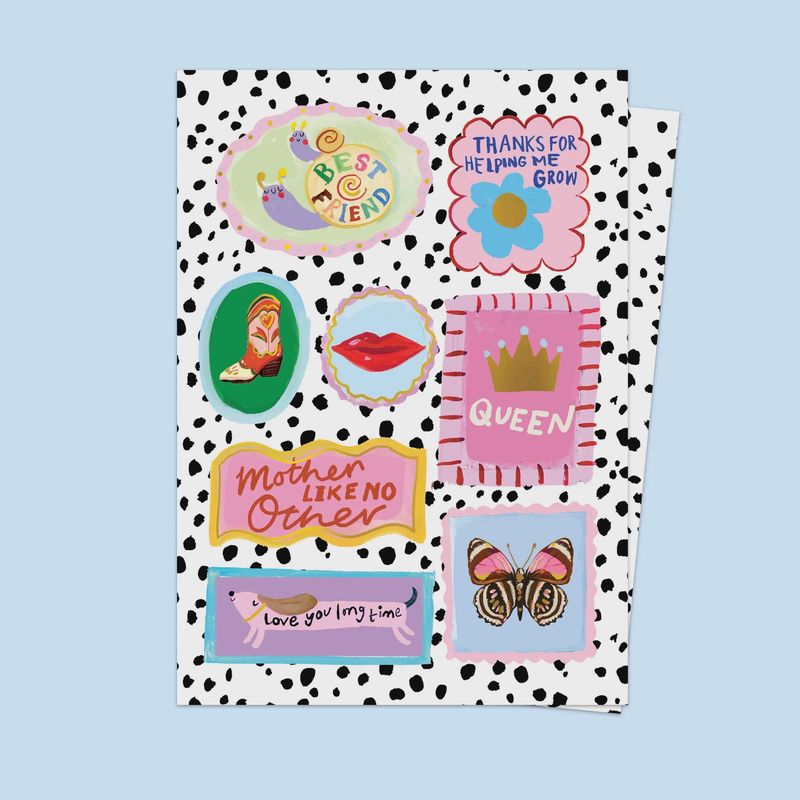 GCM Dalmatian Mum Stamps Card