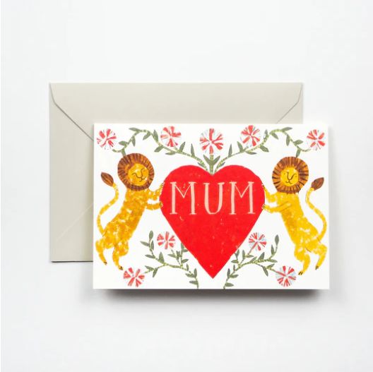 GC Mum Lion Heart Greetings Card