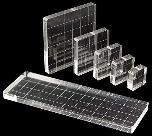 RS Studio Series Acrylic Block Stamp Set (6 Clear Blocks)