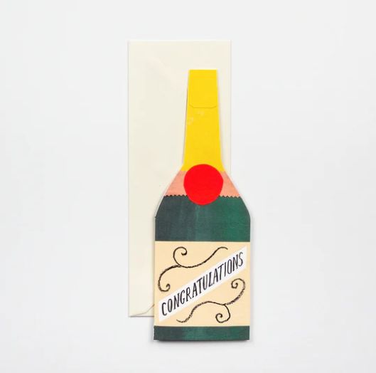 GC Champagne Greetings Card