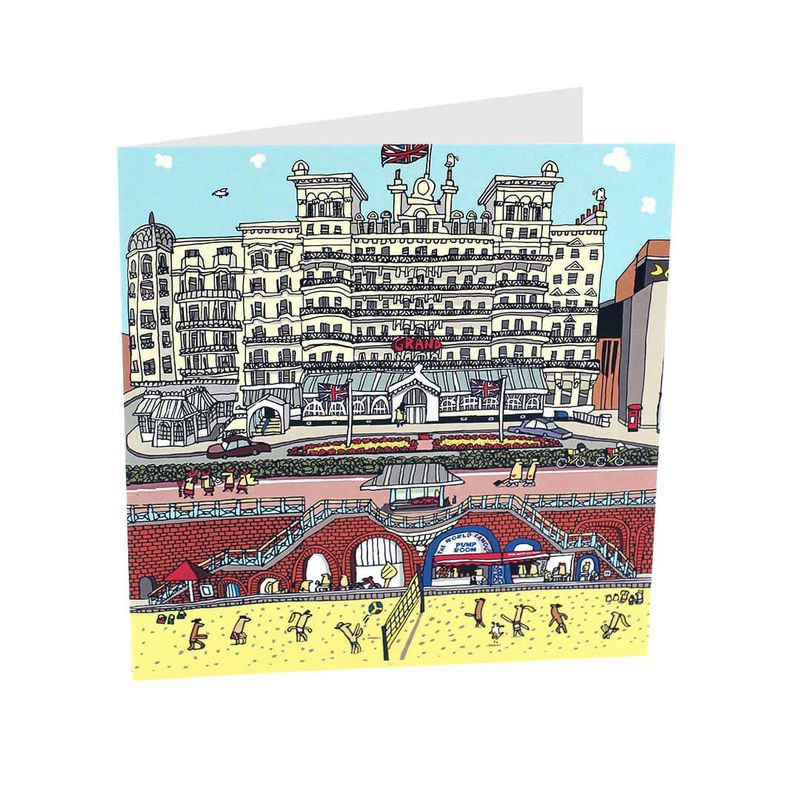 Lisa Holdcroft Grand Hotel Greeting Card