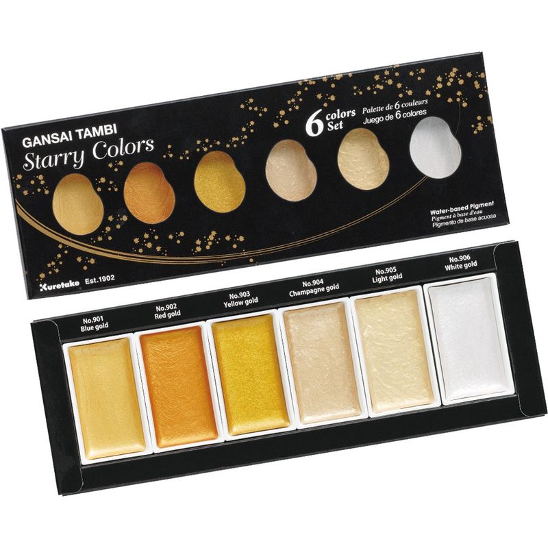 AR Kuretake Gansai Tambi &#39;Starry Colours&#39; 6 Colour Set (5)