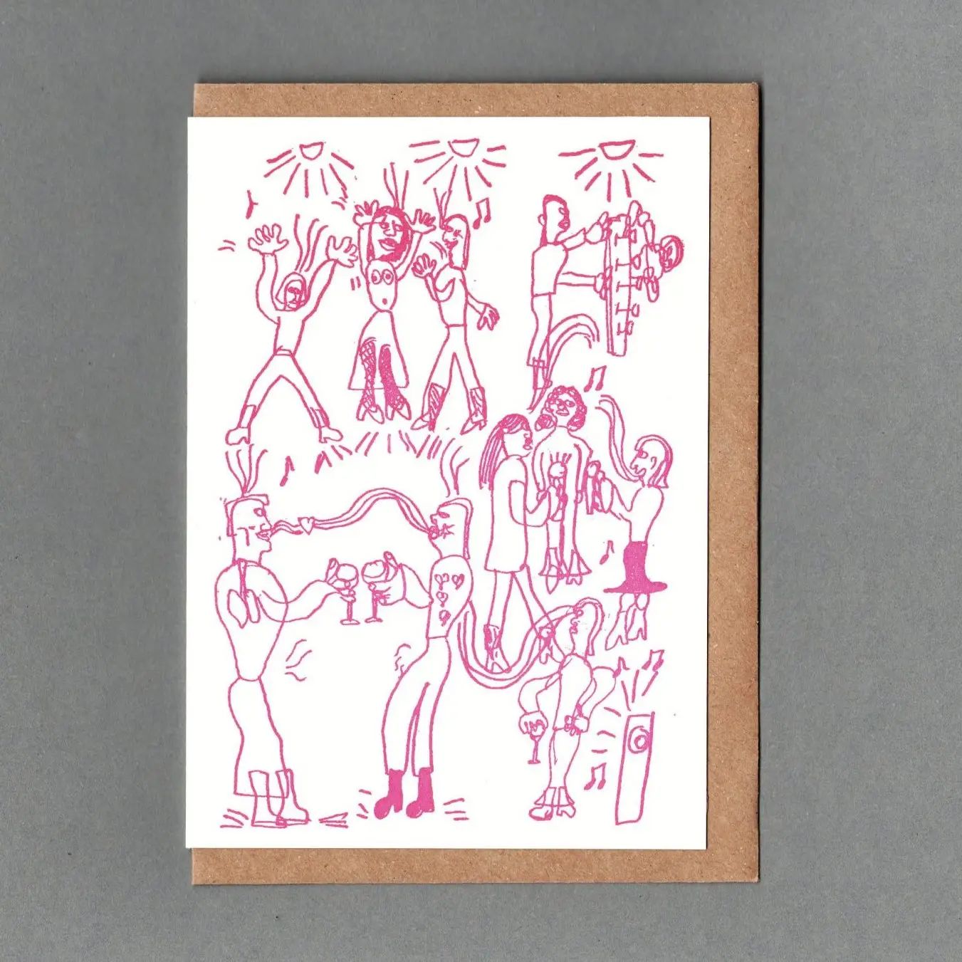 GC Party Letterpress Greetings Card