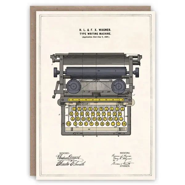 GC Typewriter Greeting Card
