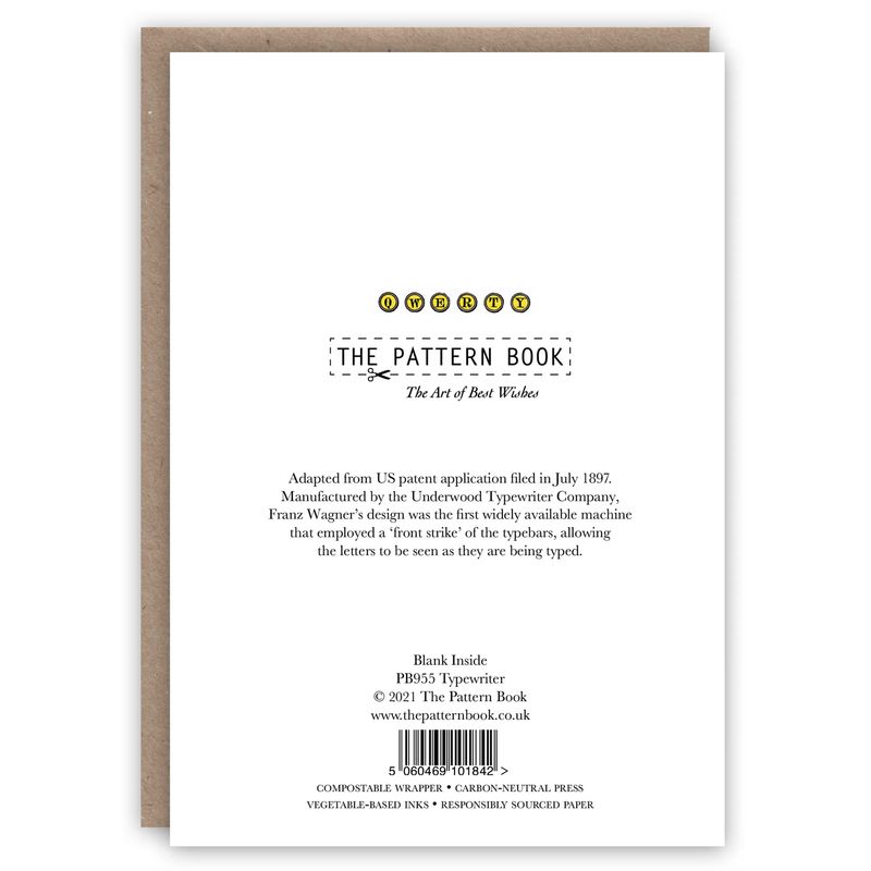 GC Typewriter Greeting Card