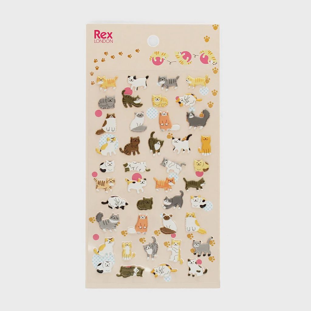 ST 3D puffy stickers - Cats (10)