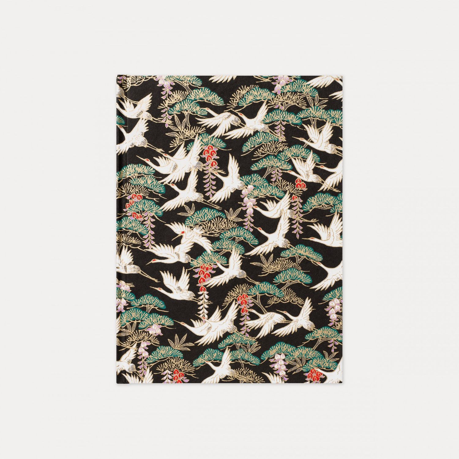 NB Esmie A5 Notebook (blank) Flying Cranes/black (3)
