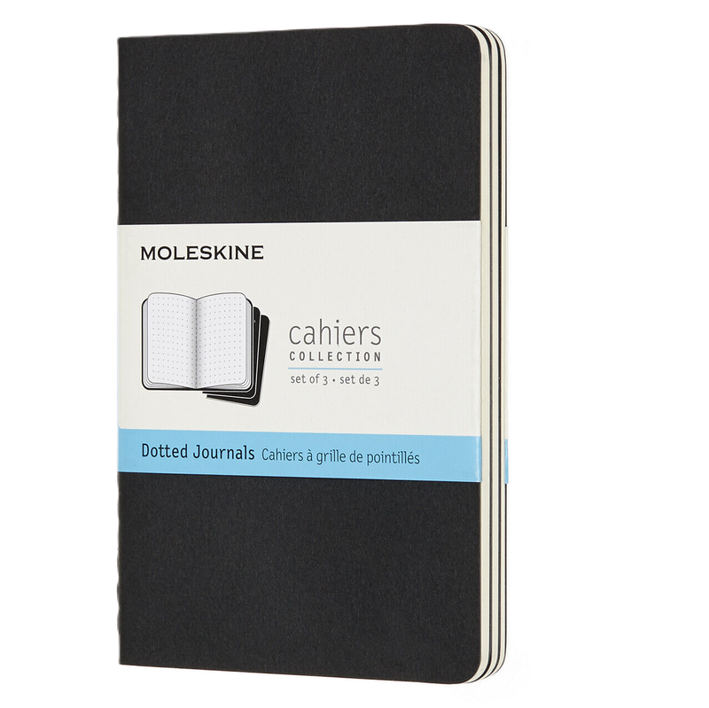 MP NB Cahier Pkt 3 pk Black Dotted
