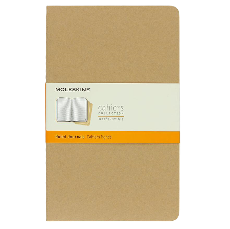 MP NB Cahier Lrg 3 pk Kraft Ruled