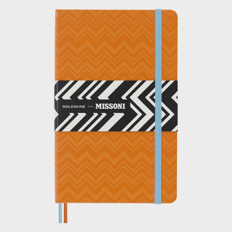 NB Moleskine &#39;Missoni&#39; Ruled Orange Notebook Large