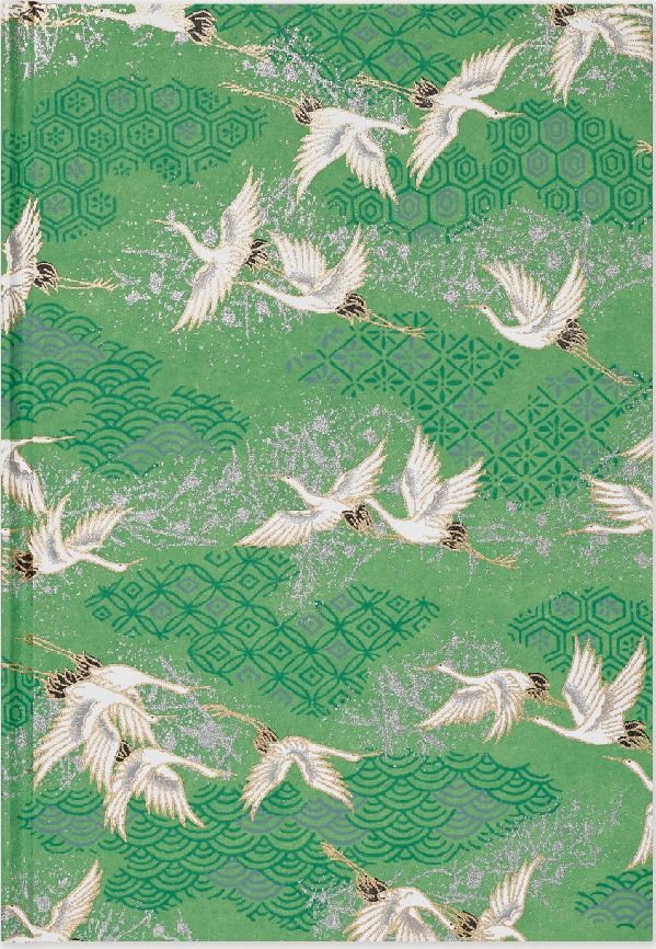 NB A5 Notebook (Lined) Silvercranes/green (3)