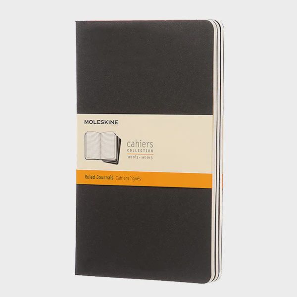 MP NB Cahier Lrg 3 pk Black Ruled
