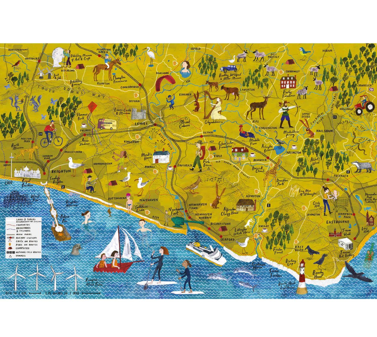 IN E Sussex Art &amp; Culture Map &amp; Guide East Sussex Art &amp; Culture Map &amp; Guide