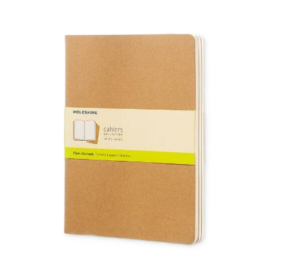 MP NB Cahier X-Lrg 3 pk Kraft Plain