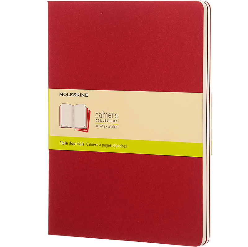 MP NB Cahier X-Lrg 3 pk Red Plain