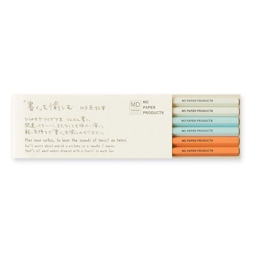 PE MD Color Pencil 6 pcs Set