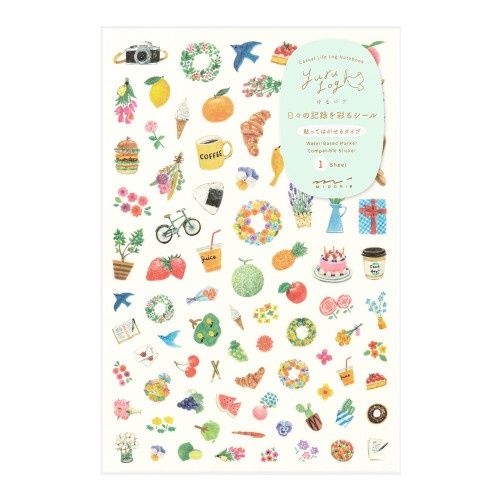 SK Midori Transfer Sticker 2581 Motif Stationery