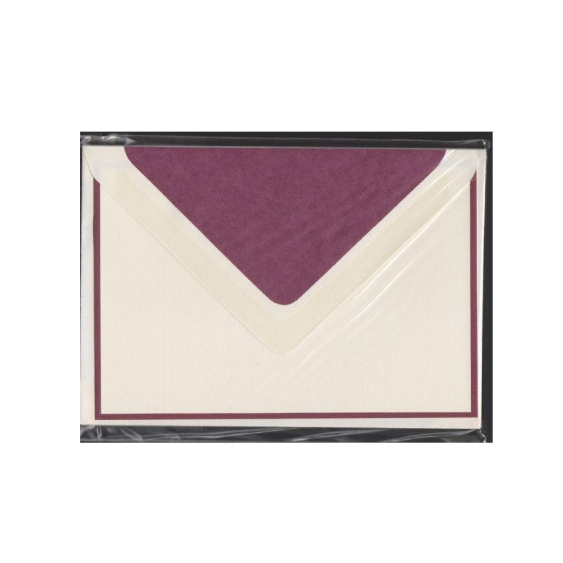 WS Crown Mill 10 x Cards &amp; Env Bordeaux (6)