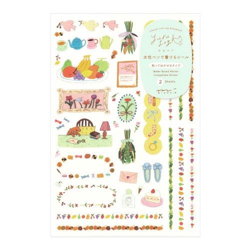 ST Midori Yuru Log Sticker 2 Sheets My Life