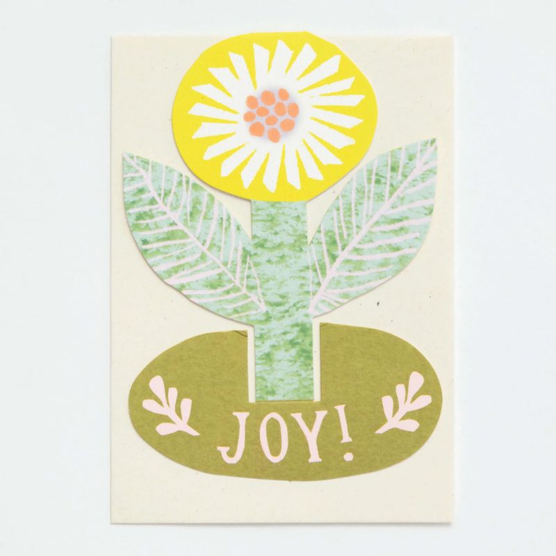 GC Joy Flower Stand-up Greetings Card