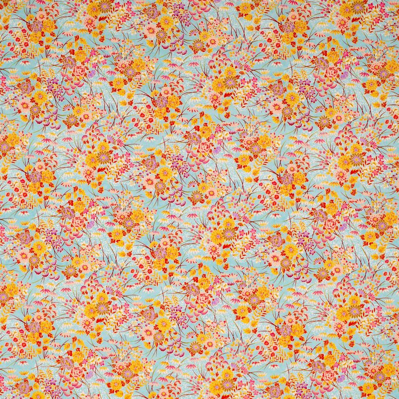 GW Esmie Silk Screen Wrap - Half Sheet Bouquet spray / blue (12)